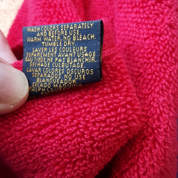 NWOT Polo Ralph Lauren Beach Towel, Cotton, Colorful Stripes Large, USA - Picture 4 of 4